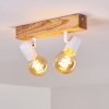Barbengo Lámpara de Techo Madera clara, Blanca, 2 luces