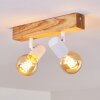Barbengo Lámpara de Techo Madera clara, Blanca, 2 luces
