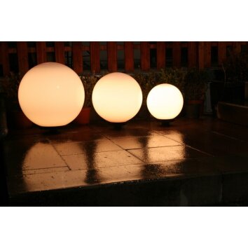 Dapo Bolas luminosas para exterior 30,40,50cm Blanca, 3 luces