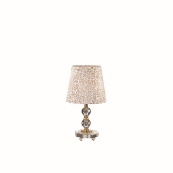 Ideal Lux QUEEN Lámpara de Mesa dorado, Transparente, claro, 1 luz