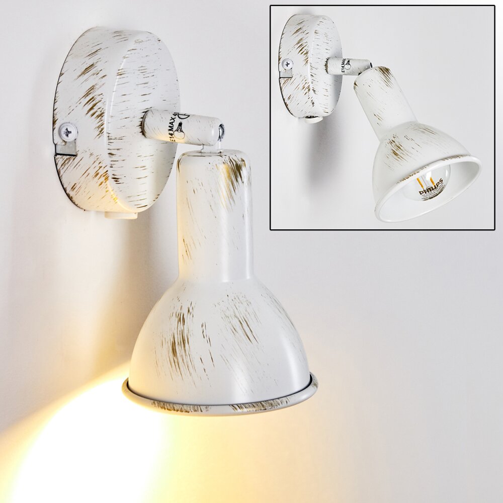 Polmak Foco de pared dorado, Blanca, 1 luz main product photo