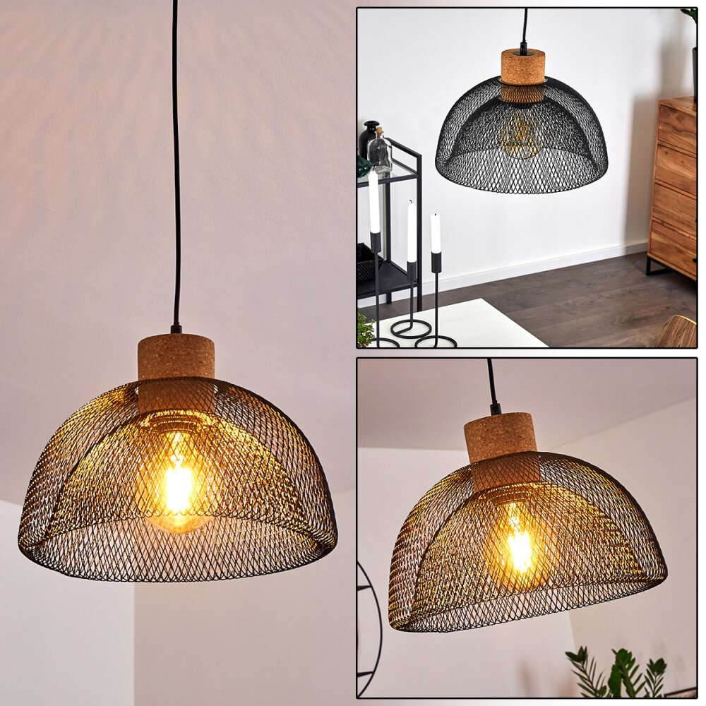 Besancon Lámpara Colgante Marrón, Negro, 1 luz main product photo