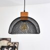 Besancon Lámpara Colgante Marrón, Negro, 1 luz