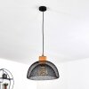 Besancon Lámpara Colgante Marrón, Negro, 1 luz