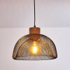 Besancon Lámpara Colgante Marrón, Negro, 1 luz
