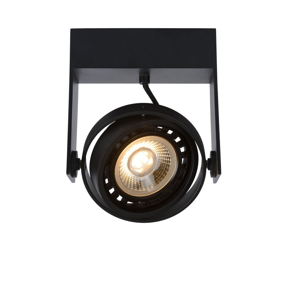 Lucide GRIFFON Lámpara de Techo Negro, 1 luz main product photo