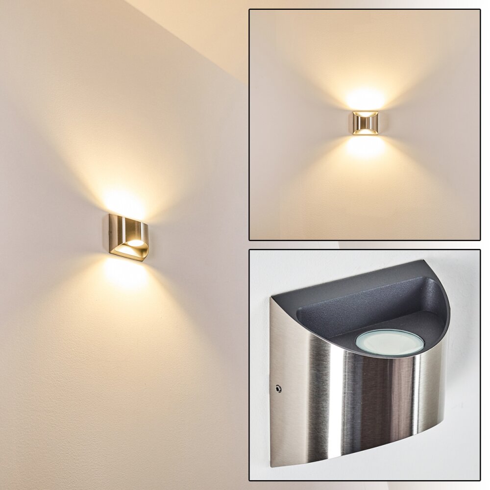 Vano Aplique para exterior LED Níquel-mate, 2 luces main product photo
