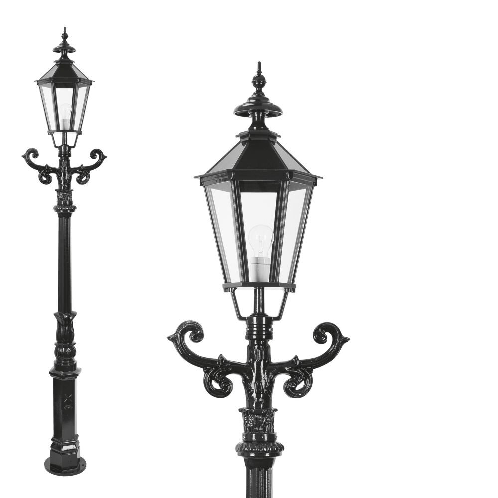 KS Verlichting Poste de Jardín Negro, 1 luz main product photo
