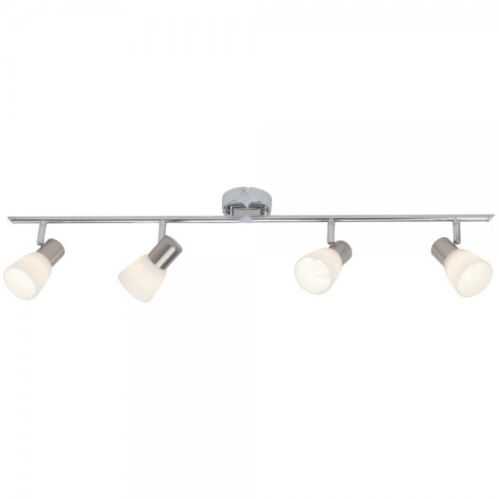 Brilliant Janna Lámpara de techo Cromo, Blanca, 4 luces main product photo