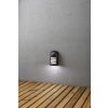 Konstsmide Prato Aplique LED Negro, 1 luz, Sensor de movimiento