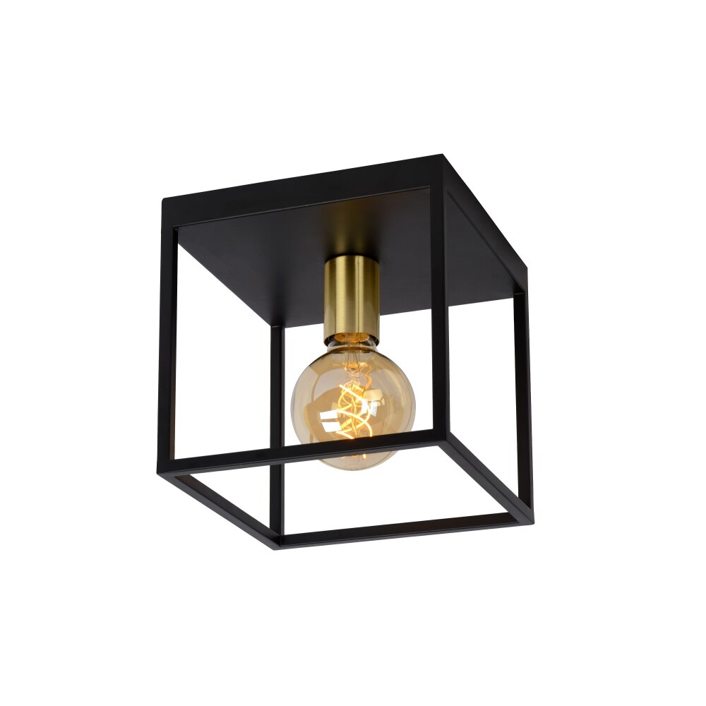 Lámpara de Techo Lucide RUBEN Negro, 1 luz main product photo