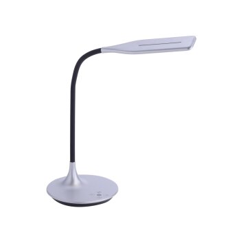 Leuchten-Direkt RAFAEL Lámpara de Mesa LED Plata, 1 luz, Sensor de movimiento