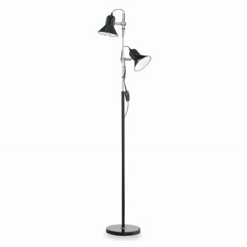 Ideal Lux POLLY Lámpara de Pie Negro, 2 luces