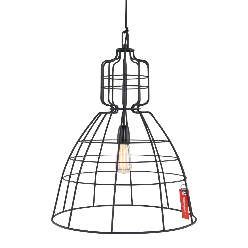 Steinhauer Mark III Lámpara Colgante Negro, 1 luz main product photo