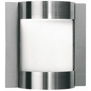 Albert 6187 Aplique para exterior Acero inoxidable, 1 luz