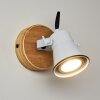 Skodsbol Aplique Marrón, Blanca, 1 luz