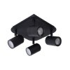 Foco de techo Lucide LENNERT LED Negro, 4 luces