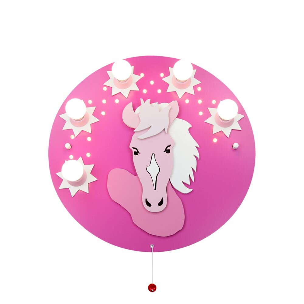 Elobra PONY Lámpara de Techo Rosa, 5 luces main product photo