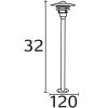 Nordlux LÃNSTRUP Lámpara de pie para exterior Negro, 1 luz