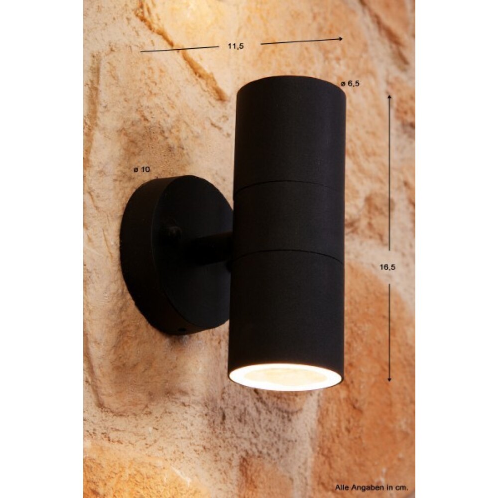 Konstsmide MODENA Aplique Negro, 2 luces main product photo