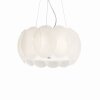 Ideal Lux OVALINO Lámpara Colgante Blanca, 5 luces