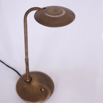 Steinhauer Zenith Lámpara de Mesa LED Bronce, 1 luz