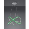 Reality Rubin Lámpara Colgante LED Aluminio, 1 luz, Mando a distancia, Cambia de color