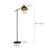 Steinhauer Mexlite Lámpara de Pie Negro, 1 luz