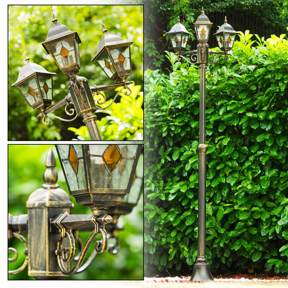Antibes Candelabro Marrón, oro, 3 luces main product photo