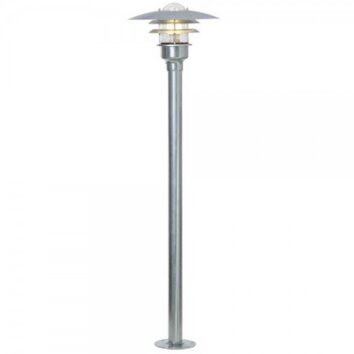 Nordlux LÃ˜NSTRUP Lámpara de pie para exterior Galvanizado, 1 luz
