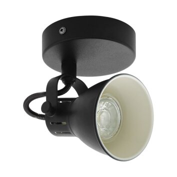 EGLO SERAS Foco de pared LED Negro, 1 luz