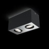 Philips Box Lámpara de Techo LED Negro, 2 luces