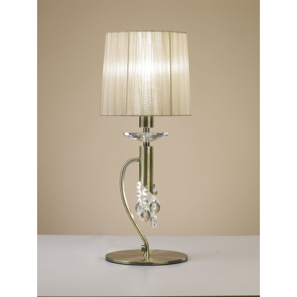 Mantra TIFFANY Lámpara de Mesa Marrón, 1 luz main product photo