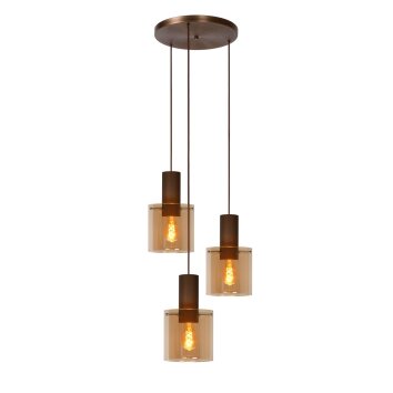 Lucide TOLEDO Colgantes Cobre, 3 luces