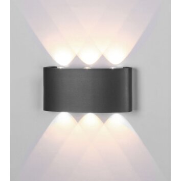 Aplique para exterior Mantra ARCS LED Gris, 1 luz