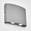 Abaiang Aplique para exterior LED Gris, 1 luz Abaiang Aplique para exterior LED Gris, 1 luz