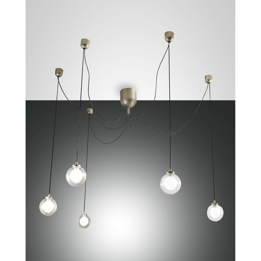 Fabas Luce Blog Lámpara Colgante LED dorado, Negro, 1 luz main product photo