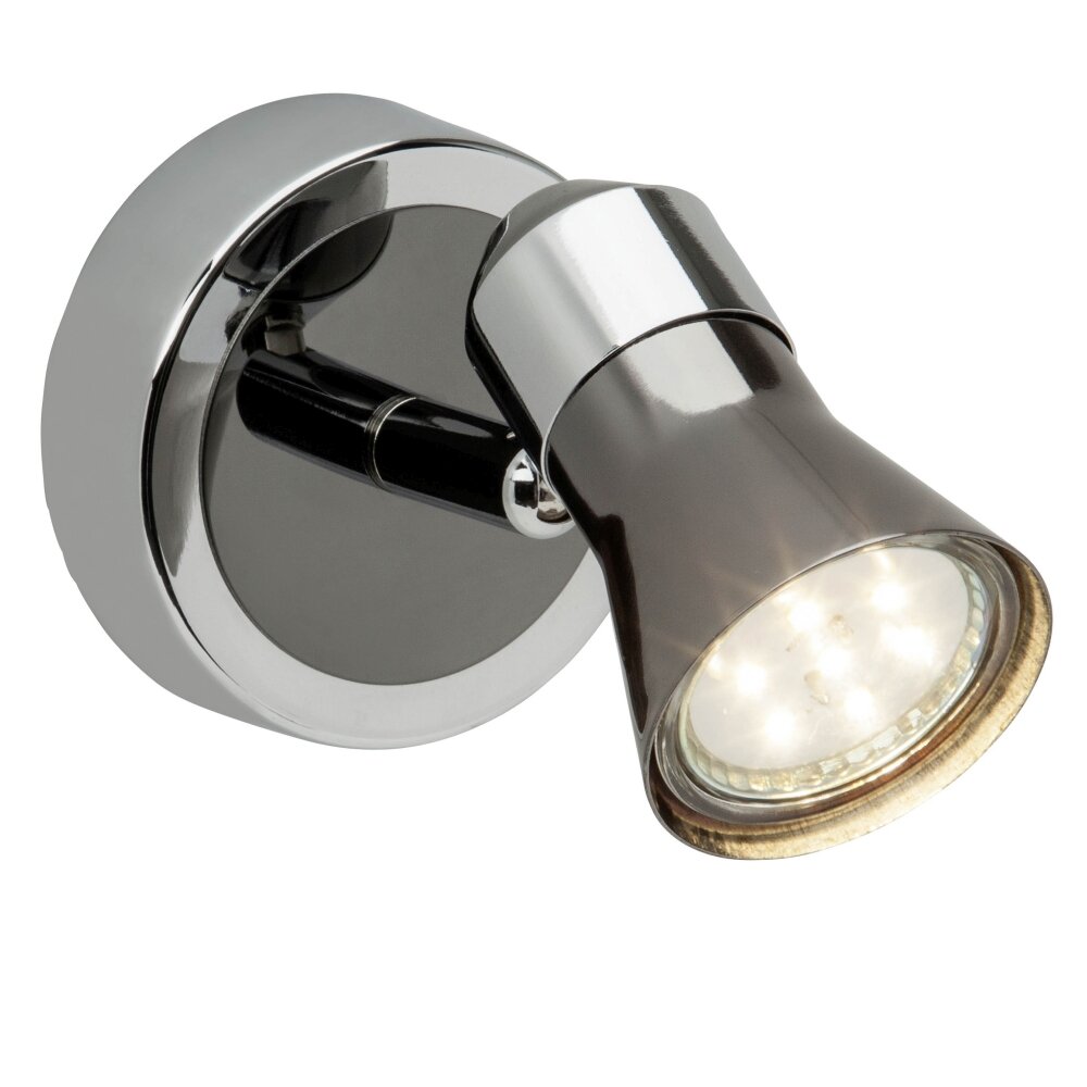 Brilliant Jupp Foco de pared LED Cromo, Negro, 1 luz main product photo