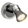 Brilliant Jupp Foco de pared LED Cromo, Negro, 1 luz