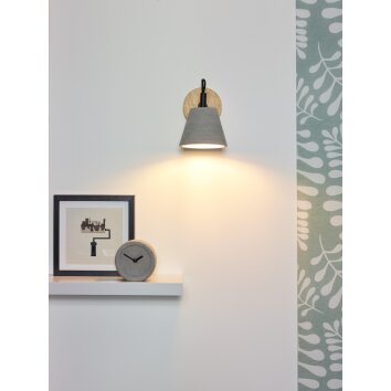 Lucide POSSIO Aplique Gris, 1 luz Lucide POSSIO Aplique Gris, 1 luz