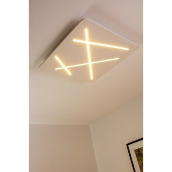 Linea Light Lámpara de techo LED Blanca, 1 luz