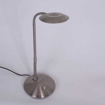 Steinhauer Zenith Lámpara de Mesa LED Acero inoxidable, 1 luz