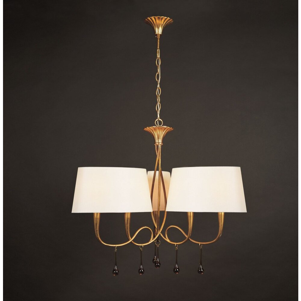 Mantra Paola Lámpara suspendida dorado, 6 luces main product photo