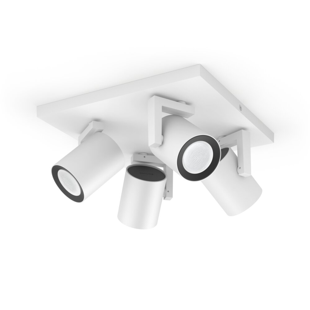 Philips Hue Ambiance White & Color Argenta Extensión spot de pared/techo Blanca, 4 luces, Cambia de color main product photo