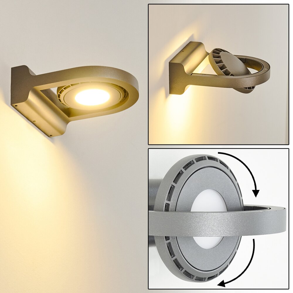 Bandholm Aplique para exterior LED Gris, 1 luz main product photo