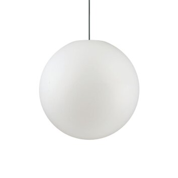 Ideal Lux SOLE Lámpara Colgante Blanca, 1 luz