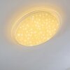 Oranki Lámpara de Techo LED Blanca, 1 luz, Mando a distancia