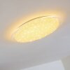 Oranki Lámpara de Techo LED Blanca, 1 luz, Mando a distancia