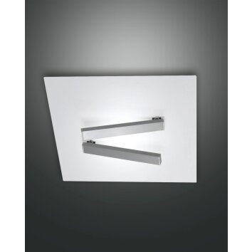 Fabas Luce Agia Lámpara de Techo LED Blanca, 1 luz