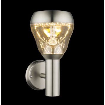 Globo Aplique para exterior LED Transparente, 1 luz Globo Aplique para exterior LED Transparente, 1 luz